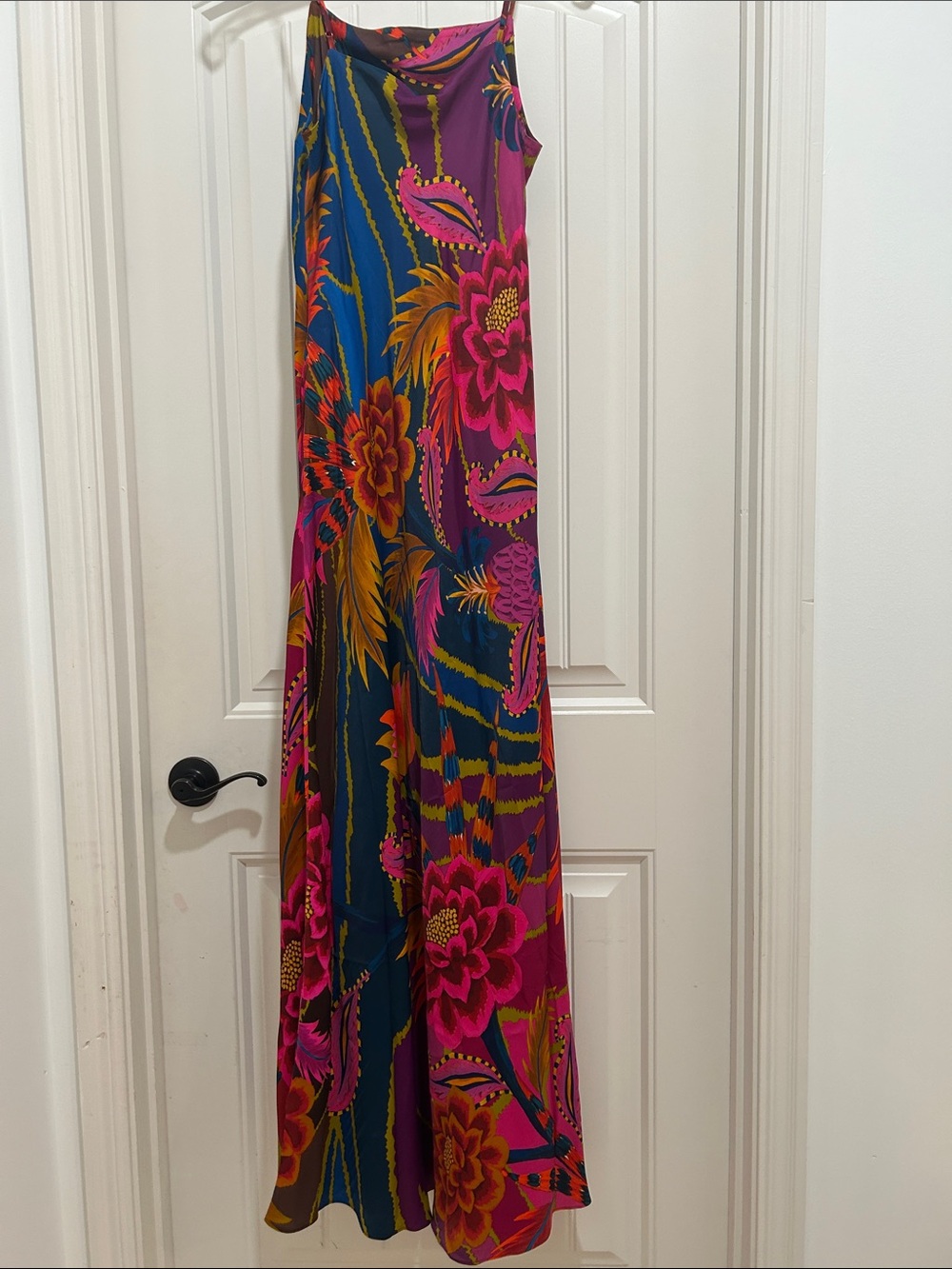 FARM Rio Fuchsia & Navy Tropical Floral Maxi Dress - Picture 2 of 9